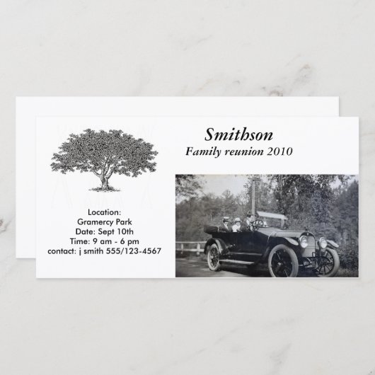 Photocard - Invitation (Devant / Derrière)