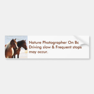 Photographe à bord Sticker pare-chocs