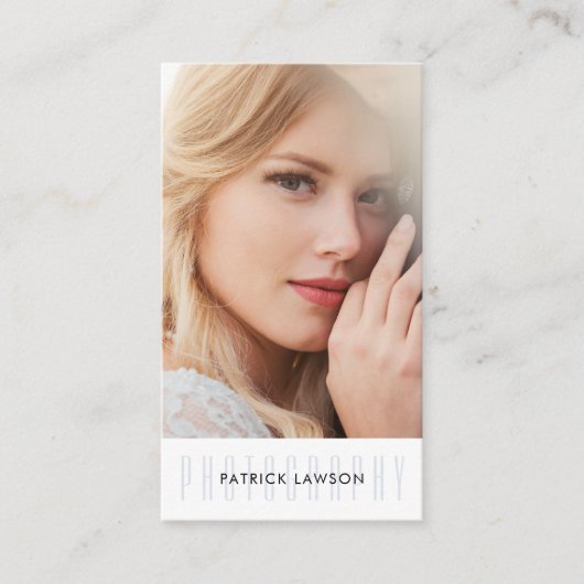 Photographe Autoportrait QR Code Carte de visite (Devant)