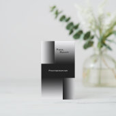 Photographe blanc noir de BW 7 de carte de visite (Debout devant)