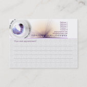 Photographe - Business-, Carte horaire (Dos)