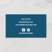 Photographe Caméra Carte de visite photo personnal (Dos)