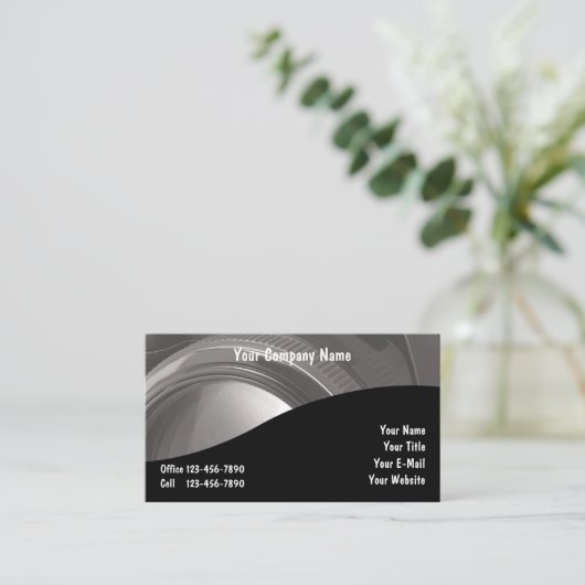 Photographe Carte de visite (Debout devant)