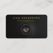 Photographe Carte de visite Black Gold