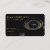 Photographe Carte de visite Black Gold (Dos)