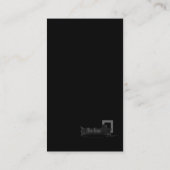 Photographe Carte de visite de caméra (Dos)