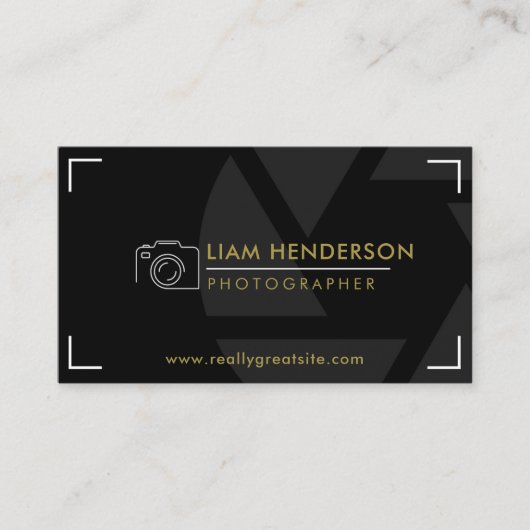 Photographe Carte de visite moderne (Devant)
