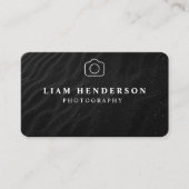 Photographe Carte de visite noir blanc (Devant)