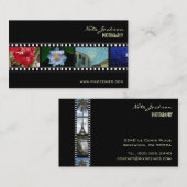 Photographe carte de visite photos modèle (Devant / Derrière)