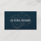 Photographe Carte de visite Turquoise, Personnalis (Dos)