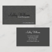 Photographe - cartes de visite (Devant / Derrière)