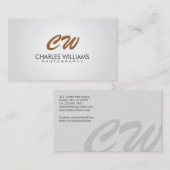 Photographe - cartes de visite (Devant / Derrière)