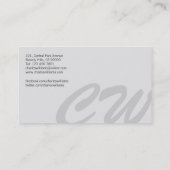 Photographe - cartes de visite (Dos)