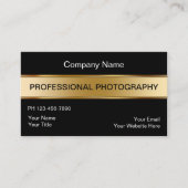 Photographe classique Carte de visite (Devant)