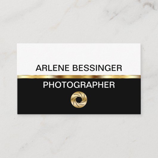 Photographe classique Carte de visite (Devant)