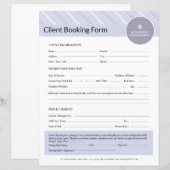 Photographe Client Formulaire de contrat Modèle (Devant / Derrière)