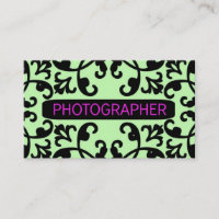 Photographe Damask Carte de visite