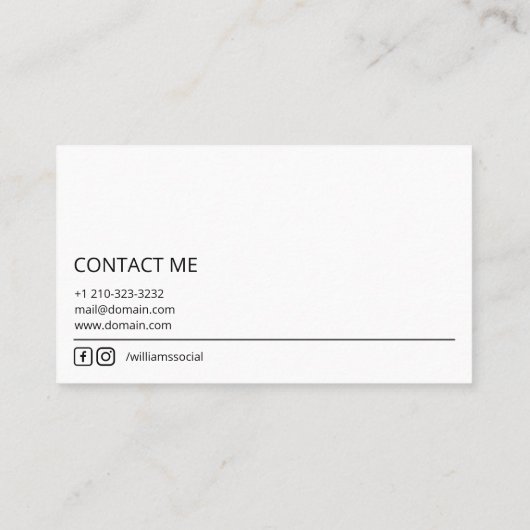 Photographe de code QR simple Carte de visite (Dos)