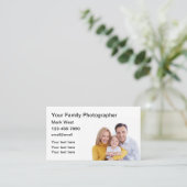 Photographe de famille Carte de visite simple (Debout devant)