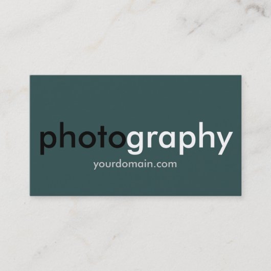 Photographe gris ardoise foncée Artiste Carte de v (Devant)