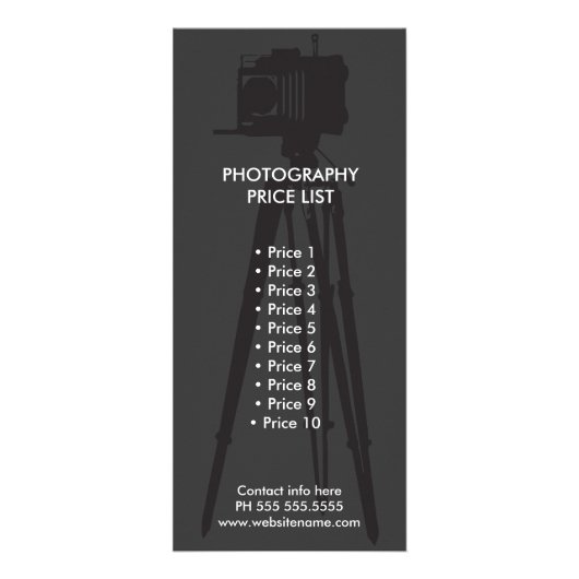 Photographe i carte rack (Devant)