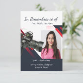 Photographe Invitation du service commémoratif (Debout devant)