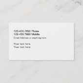 Photographe Mariage classique Cartes de visite élé (Dos)