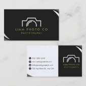 Photographe minimaliste Carte de visite (Devant / Derrière)