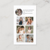 Photographe moderne Carte de visite (Dos)