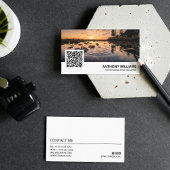 Photographe moderne de code QR Carte de visite