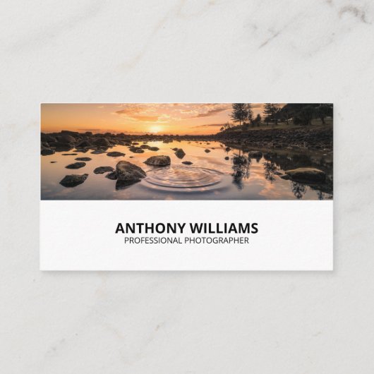 Photographe moderne de code QR Carte de visite (Dos)