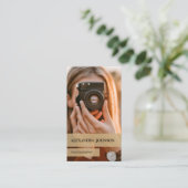 Photographe personnalisé et moderne Carte de visit (Debout devant)