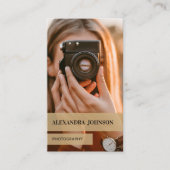 Photographe personnalisé et moderne Carte de visit (Devant)