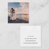 Photographe Photographe Carré Carte de visite (Devant / Derrière)