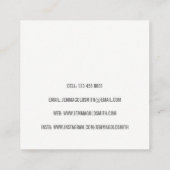 Photographe Photographe Carré Carte de visite (Dos)