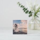 Photographe Photographe Carré Carte de visite (Debout devant)