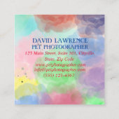 Photographe pour animaux - Carte de visite de la p (Dos)