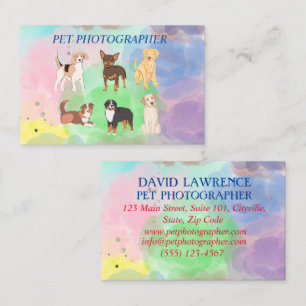 Photographe pour animaux de compagnie - Carte de v