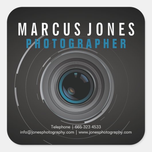 Photographe professionnel Camera Lens Stickers (Devant)