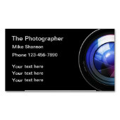 Photographe professionnel Carte de visite Magnets (devant)