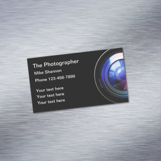 Photographe professionnel Carte de visite Magnets (In Situ)