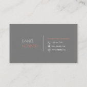 Photographe professionnel moderne Carte de visite (Dos)