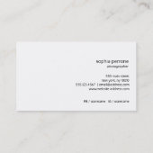 Photographe professionnel moderne Carte photo (Dos)