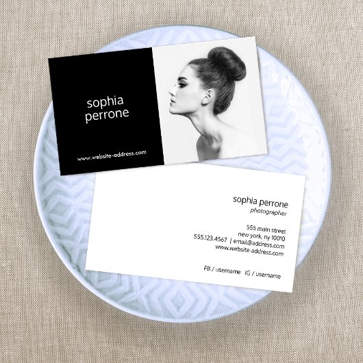 Photographe professionnel moderne Carte photo