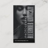 Photographe professionnel noir Carte de visite (Devant)