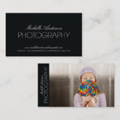 PHOTOGRAPHE SLEEK | CARTE DE VISITE PHOTOGRAPHIQUE (Devant / Derrière)