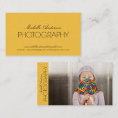 PHOTOGRAPHE SLEEK | CARTE DE VISITE PHOTOGRAPHIQUE (Devant / Derrière)