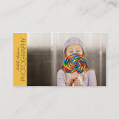 PHOTOGRAPHE SLEEK | CARTE DE VISITE PHOTOGRAPHIQUE (Dos)