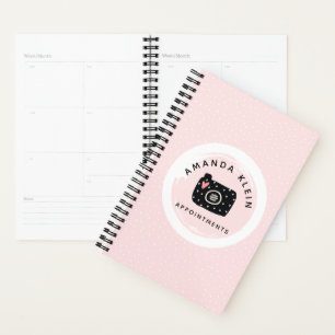 Photographe sur mesure Caméra Logo Carnet de rende