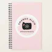 Photographe sur mesure Caméra Logo Carnet de rende (Devant)